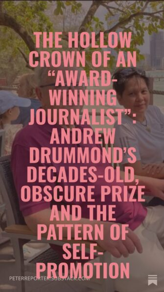 The Hollow Crown of an Award-Winning Journalist